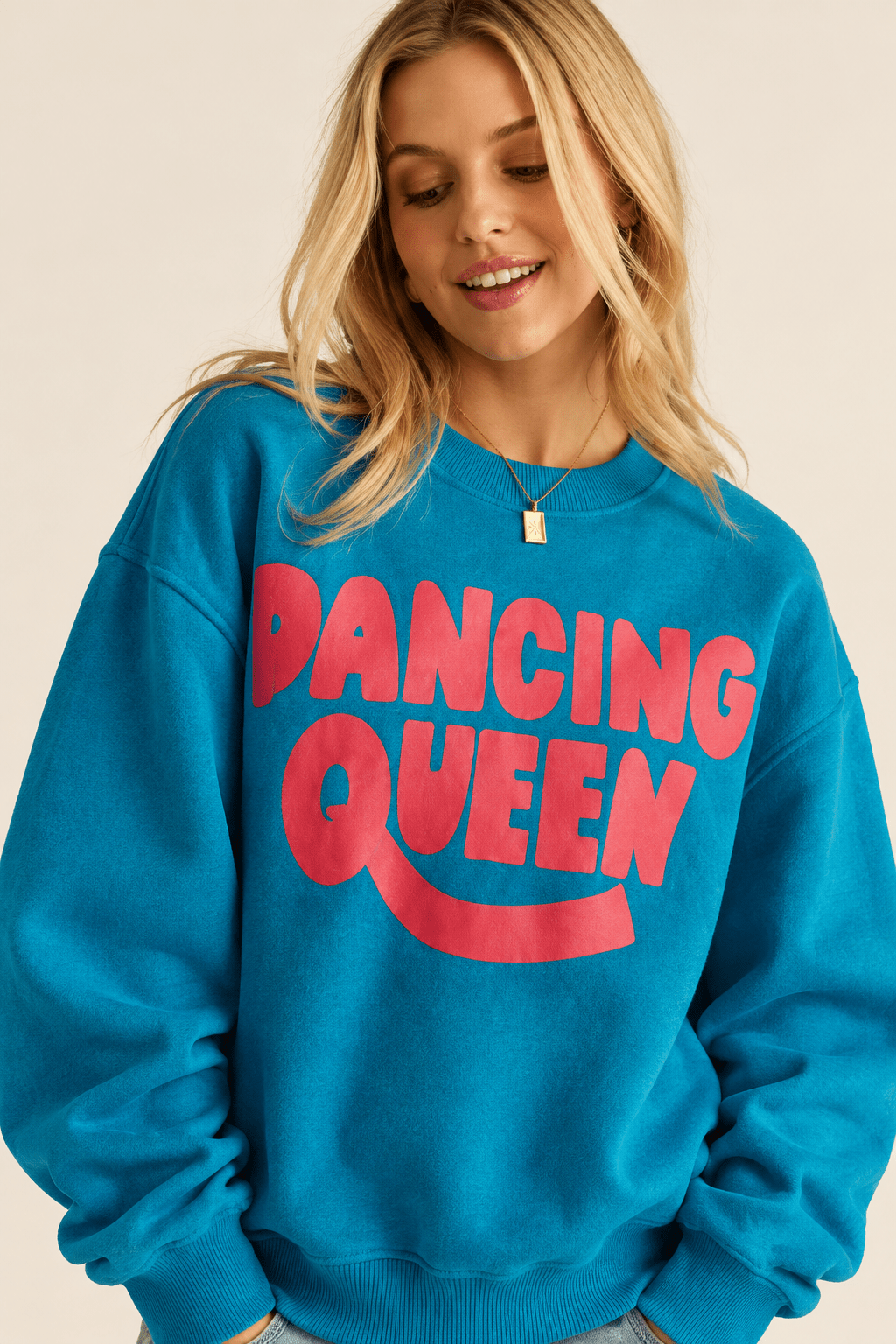 Dancing Queen Era Oversized Graphic Sweatshirt - Bella Blossom Boutique