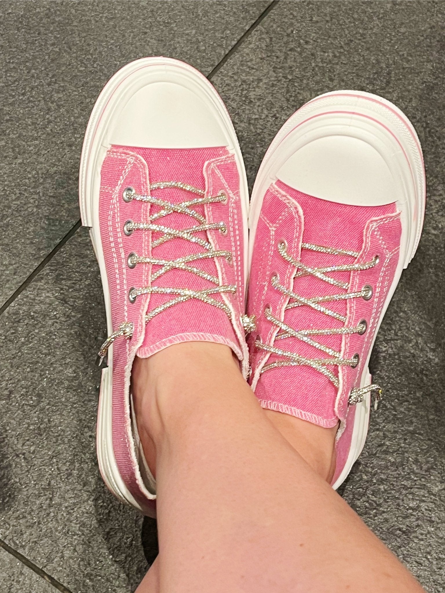 Dazzling Rhinestone Sneakers - Bella Blossom Boutique