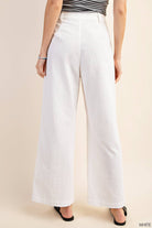 Electra Lightweight Wide - Leg Pants with Utility Pockets - Bella Blossom Boutique