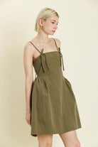 Everly Cotton Bow - Tie Mini Dress – Flattering Summer Sundress - Bella Blossom Boutique