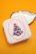 Festive Vegan Leather Travel Jewelry Case - Holiday Edition Organizer - Bella Blossom Boutique
