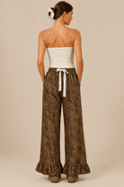 Floral Jacquard Seamless Tube Top - Two-Tone Chic - Bella Blossom Boutique