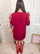 Game Day Glam: Bedazzled Sequin Football Oversized Top - Bella Blossom Boutique