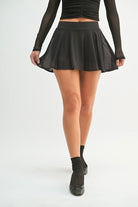 Game On Mesh Skort | High - Waisted Athleisure Travel Skirt - Bella Blossom Boutique