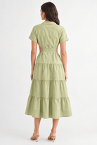 Green Neutral Midi Dress - Bella Blossom Boutique
