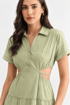 Green Neutral Midi Dress - Bella Blossom Boutique