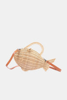 Handwoven Nemo Fish - Shaped Rattan Crossbody Bag - Bella Blossom Boutique