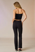High - Waist Flare Trousers: The Ultimate Sculpting Stretch Fit - Bella Blossom Boutique