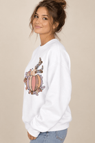 Howdy Pumpkin Western Sweatshirt | Retro Cowgirl Autumn Crewneck - Bella Blossom Boutique