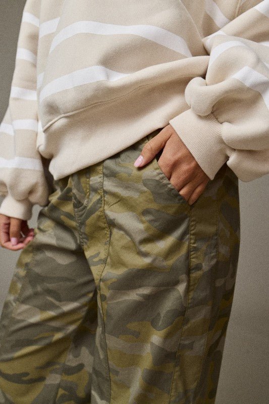 Hunting Babe Relaxed Camo Cargo Pants – Streetwear Utility Trousers - Bella Blossom Boutique