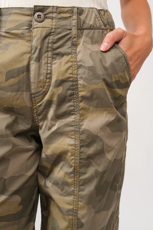 Hunting Babe Relaxed Camo Cargo Pants – Streetwear Utility Trousers - Bella Blossom Boutique