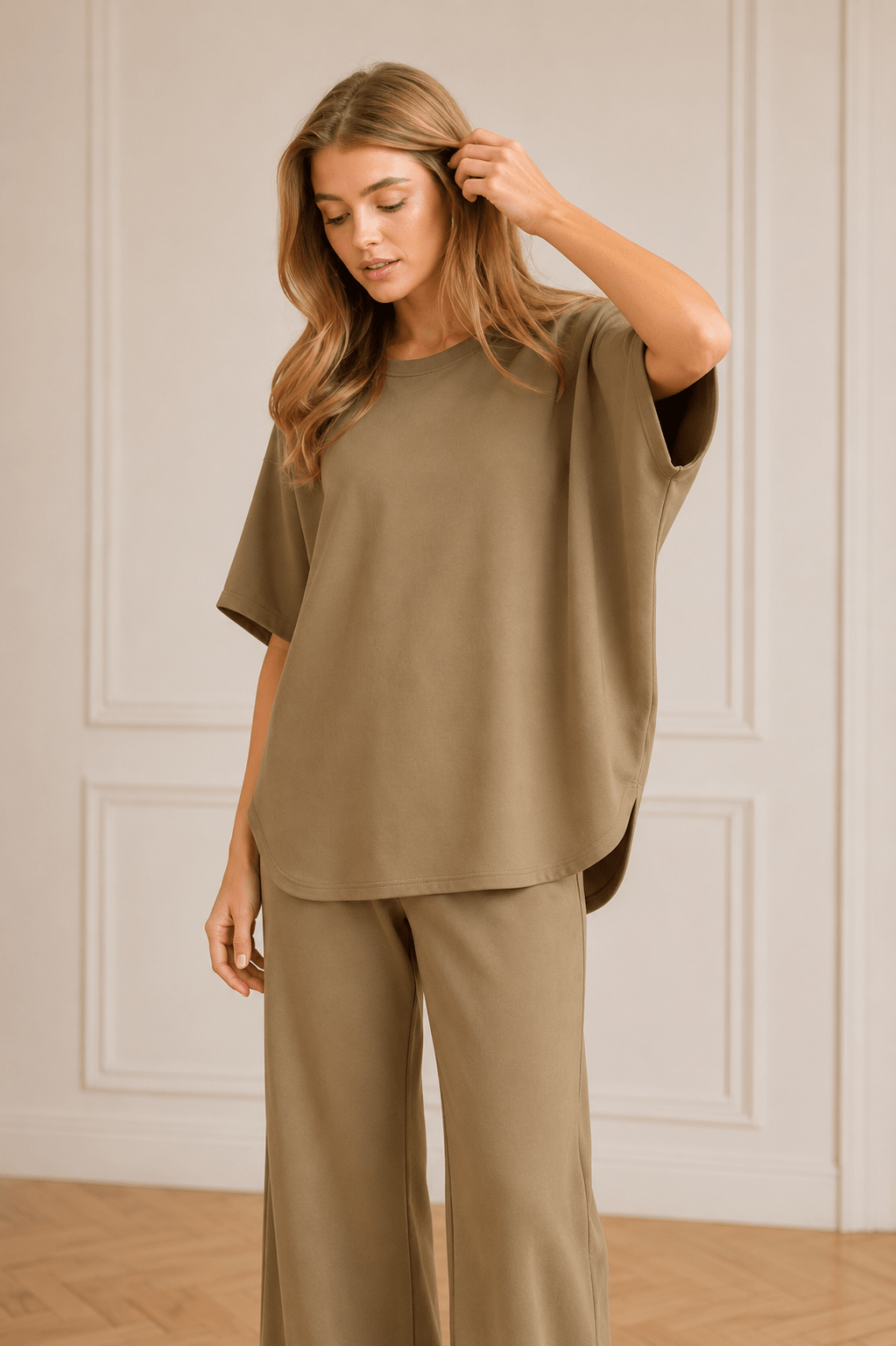 Jetsetter Luxe: 2 - Piece Relaxed Loungewear Travel Set - Bella Blossom Boutique