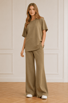 Jetsetter Luxe: 2 - Piece Relaxed Loungewear Travel Set - Bella Blossom Boutique