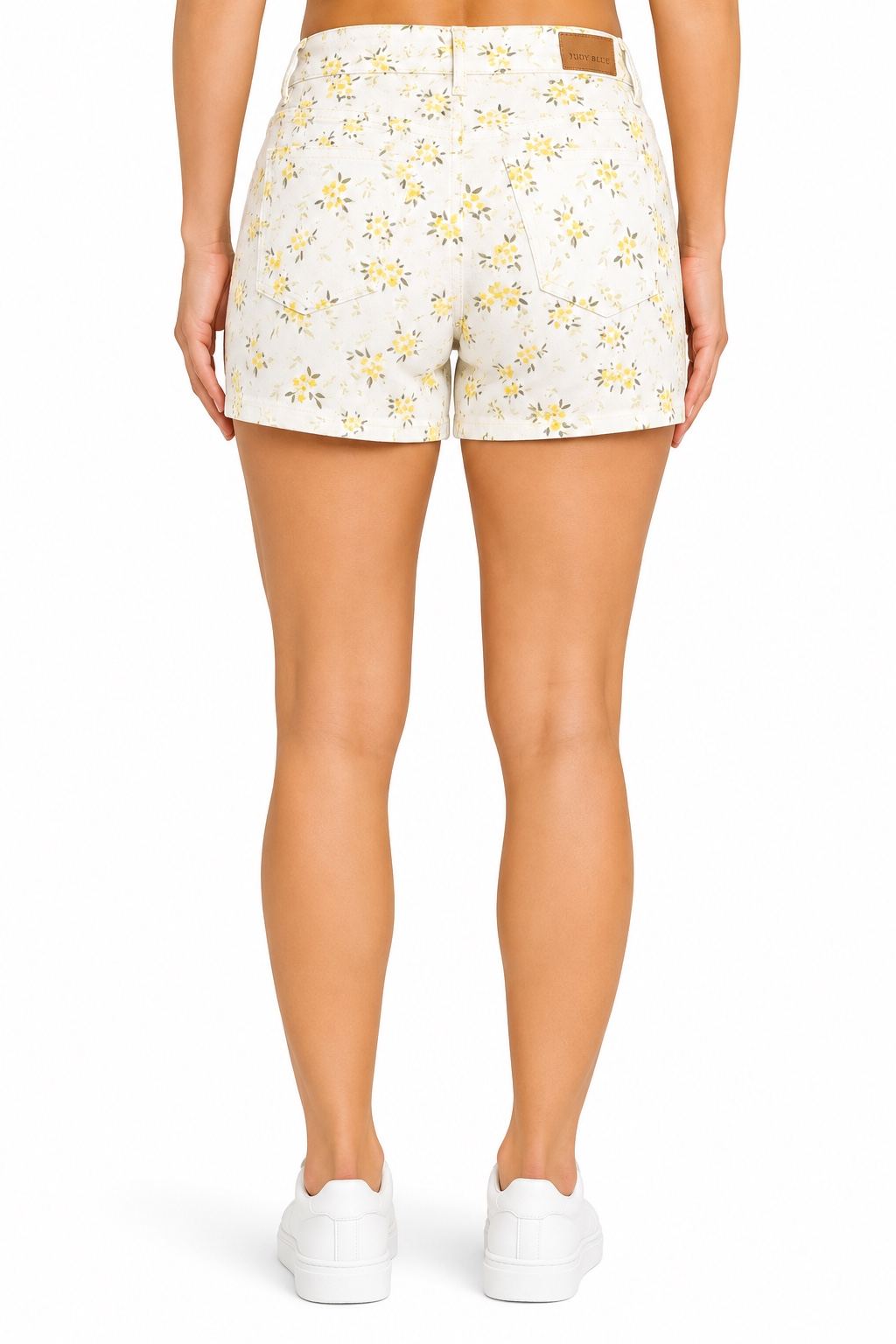 Judy Blue Cotton Blend Floral Shorts - Bella Blossom Boutique
