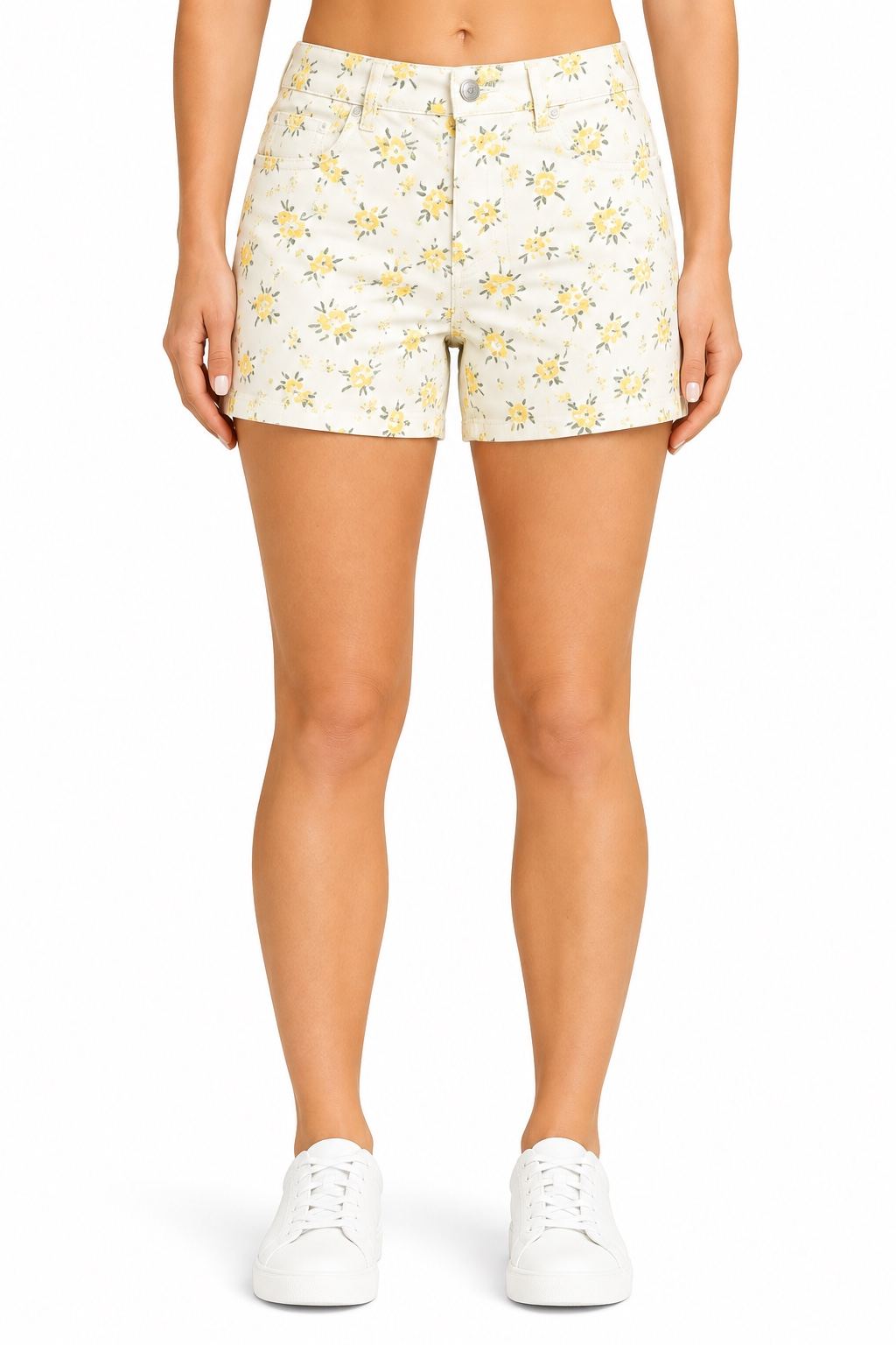 Judy Blue Cotton Blend Floral Shorts - Bella Blossom Boutique