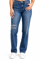 Judy Blue Stitched Boyfriend Jeans - Bella Blossom Boutique