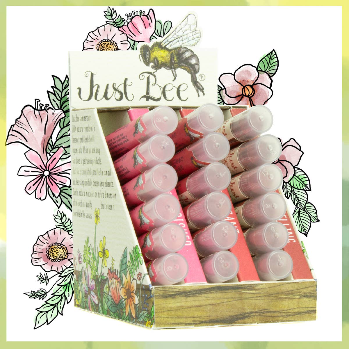 Just Bee Organic Lip Shimmer - Dark - Bella Blossom Boutique