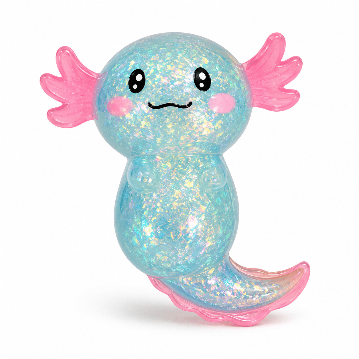 Kawaii Shimmer Axolotl Squishy – Ultimate Sensory Stress Relief Toy - Bella Blossom Boutique