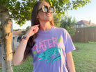 Later Gator, After While Crocodile Comfort Colors Tee - Violet Retro Graphic Shirt - Bella Blossom Boutique