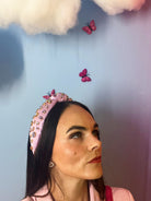 Lavender Sparkle Jeweled Knotted Headband – Premium Rhinestone Hair Accessory - Bella Blossom Boutique