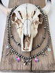 Layered Pearl Necklace with Bow & Spade Charms - Bella Blossom Boutique