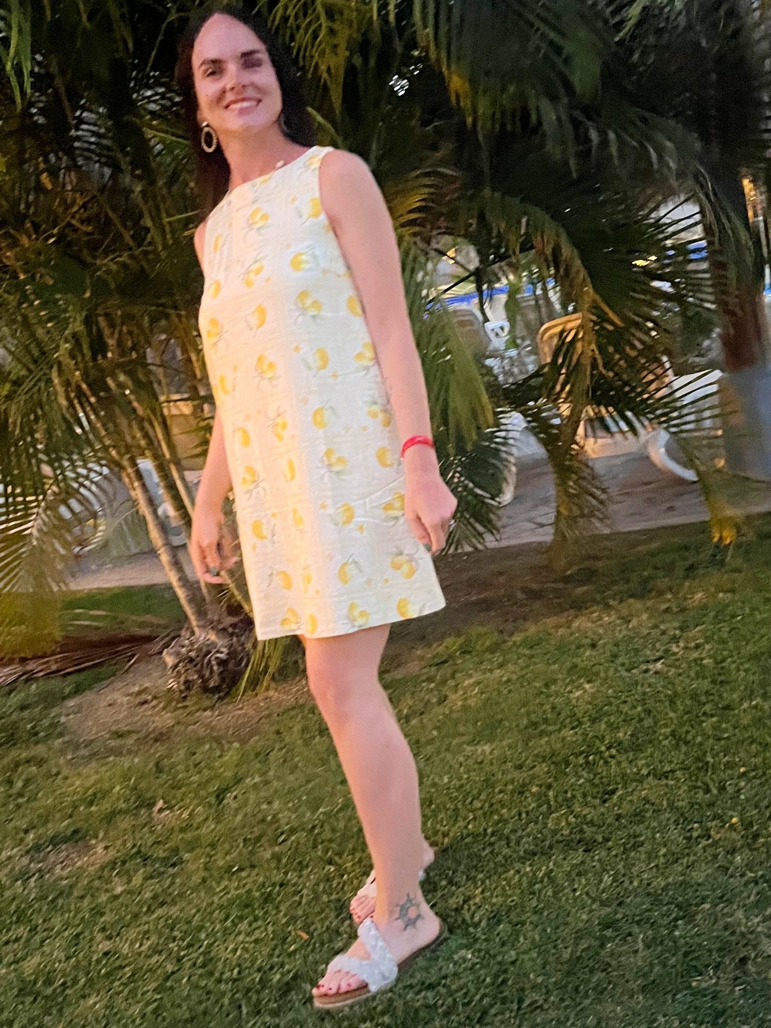 Lemonade Sorbet | Breezy Cotton Lemon Print Sundress - Bella Blossom Boutique