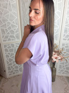 Luna Pintuck Waist Button - Down Shirt Dress - Bella Blossom Boutique