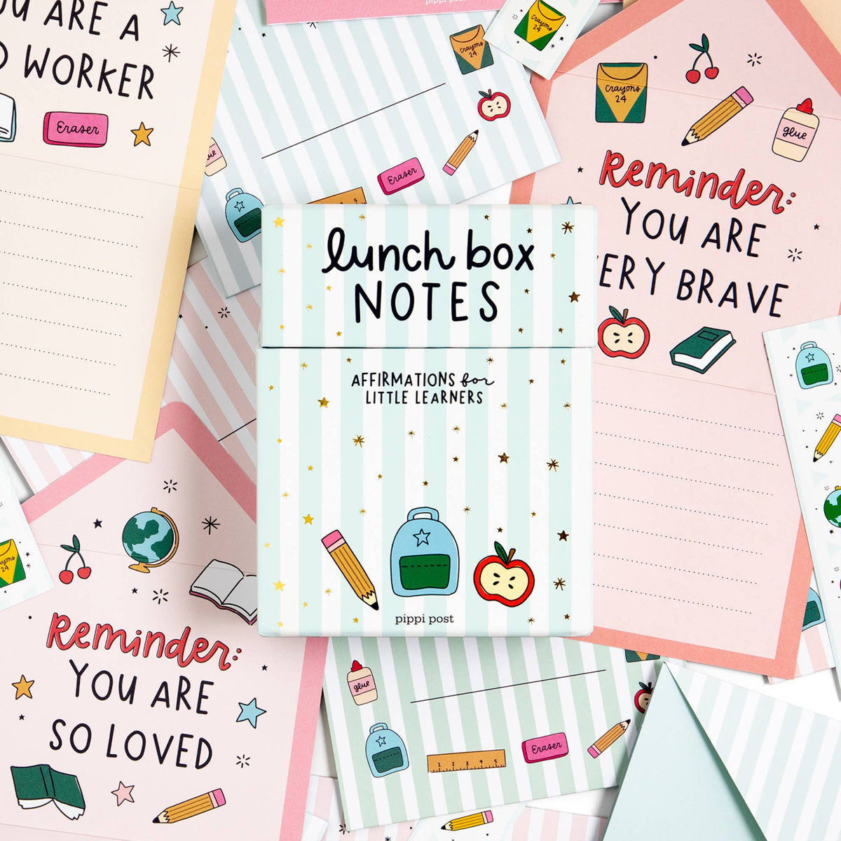 Lunch Box Notes Set with Affirmations - Bella Blossom Boutique
