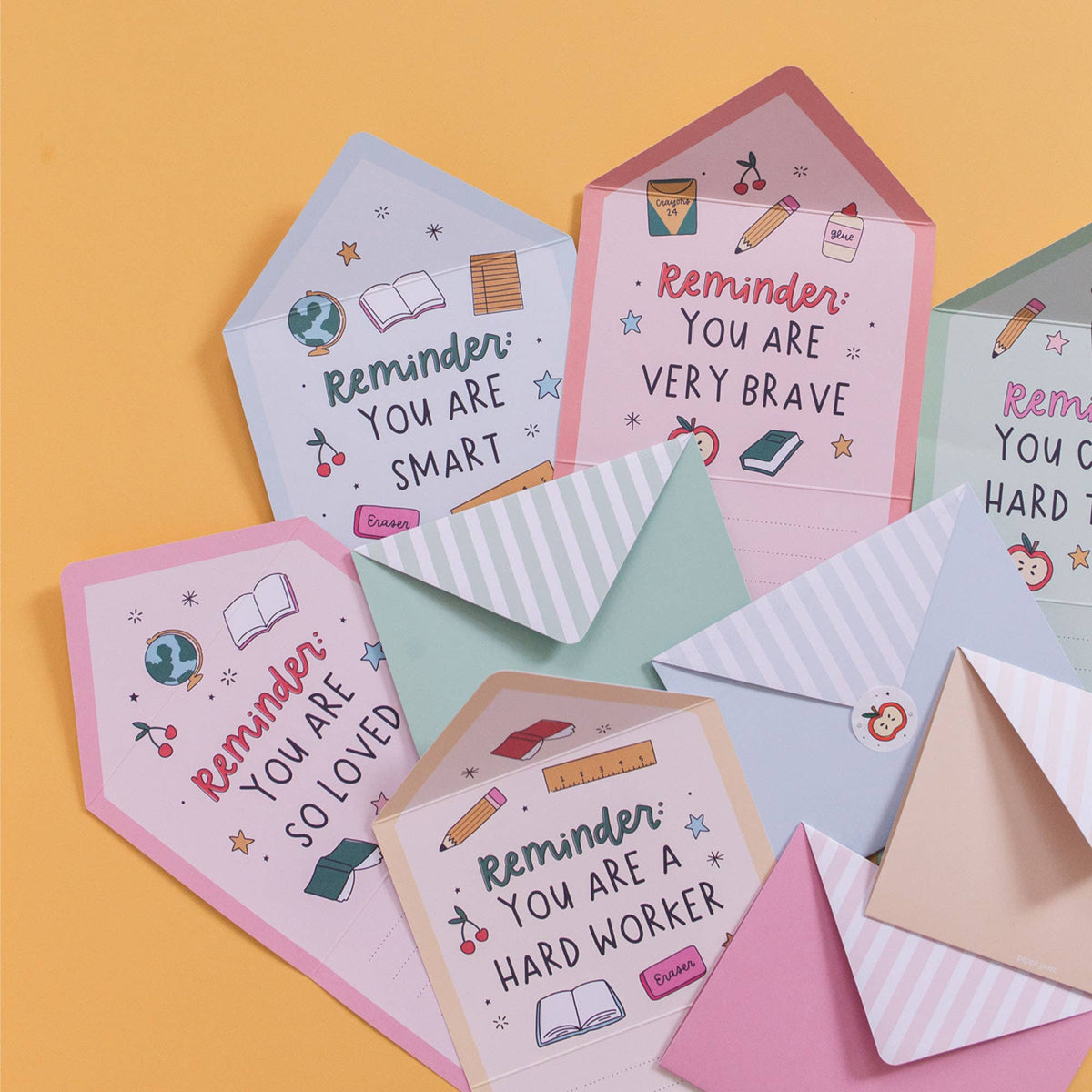 Lunch Box Notes Set with Affirmations - Bella Blossom Boutique