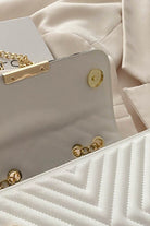 Luxe Chevron Quilted Shoulder Bag | Gold Chain Crossbody - Bella Blossom Boutique
