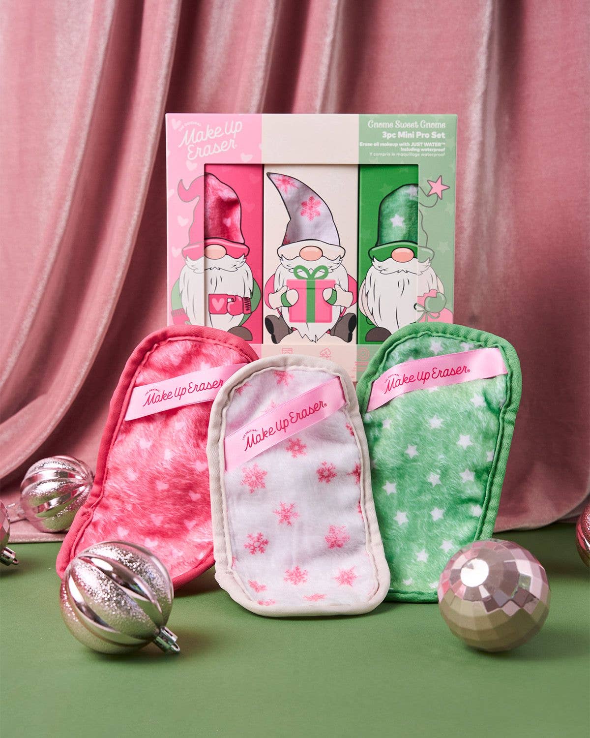 MakeUp Eraser: Gnome Sweet Gnome 3-Piece Reusable Makeup Remover Gift Set - Bella Blossom Boutique