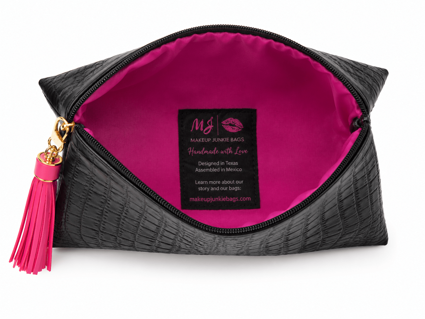 Makeup Junkie Bags: Lay-Flat Travel Cosmetic Case – 4 Small Styles - Bella Blossom Boutique