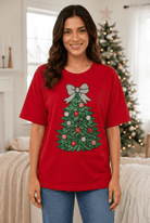 Merry & Bright Sequin Christmas Tree Holiday Tee - Bella Blossom Boutique