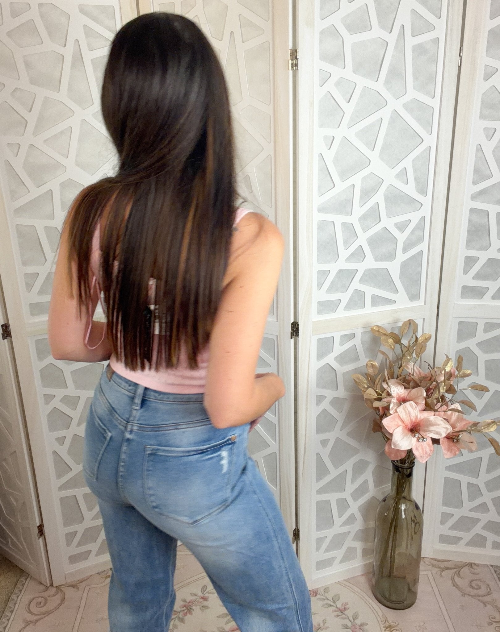 Mia Bow Accent Knit Cami – Feminine Pointelle Boutique Top - Bella Blossom Boutique