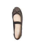 MIA Sparkling Rhinestone Mesh Ballet Flats – Breathable Mary Jane Evening Shoes - Bella Blossom Boutique