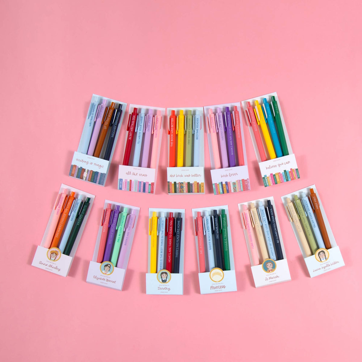 Multicolor Book Tour Pen Set - Bella Blossom Boutique