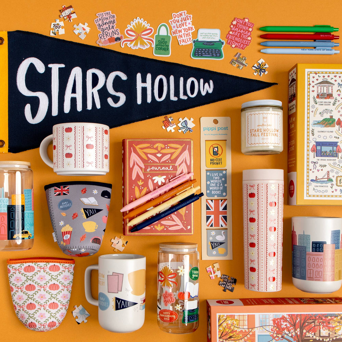 Multicolor Stars Hollow Quotes Pen Set - Bella Blossom Boutique