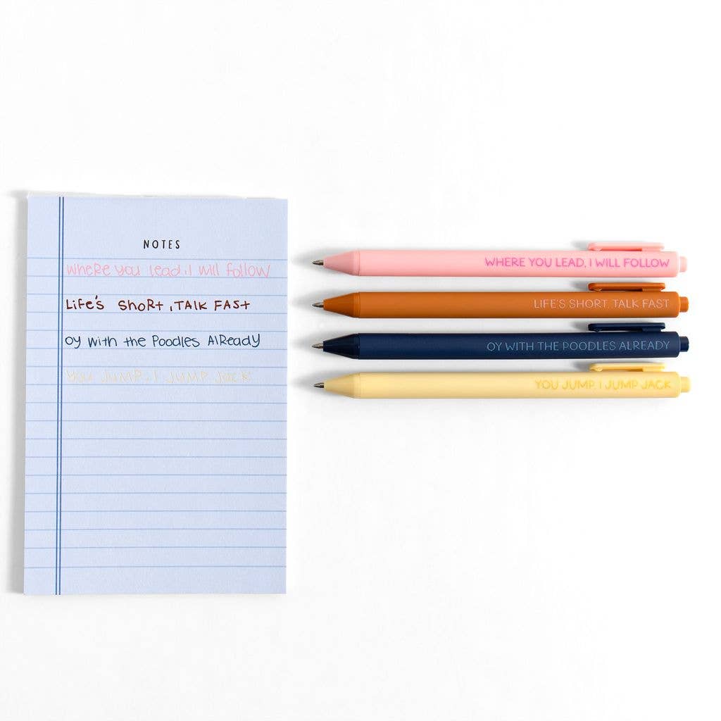Multicolor Stars Hollow Quotes Pen Set - Bella Blossom Boutique