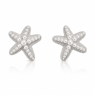Ocean Glow Starfish Stud Earrings - Shimmering Coastal Jewelry - Bella Blossom Boutique