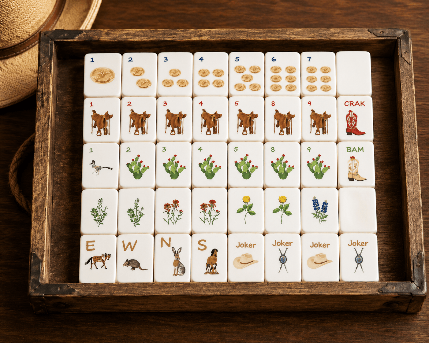 Out West Luxury American Mahjong Set – Artist Edition Pre Order - Bella Blossom Boutique