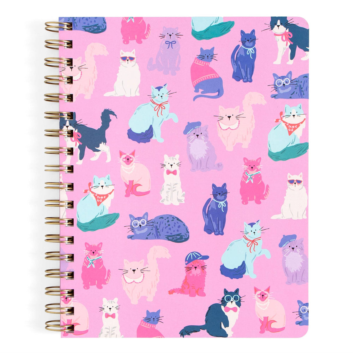 Pink Cool Cats Spiral Notebook - Bella Blossom Boutique