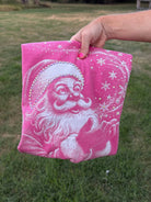 Pink Hand-Stoned Rhinestone Santa Tee - Bella Blossom Boutique