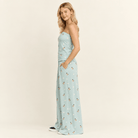 Playful Duck Print Strapless Lounge Set - Two-Piece Wide-Leg - Bella Blossom Boutique