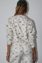 Quack Me Up | Vintage Duck Print Premium Wool Cardigan - Bella Blossom Boutique