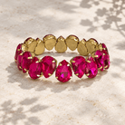 Rhinestone Teardrop Bracelet-Stretch Design - Bella Blossom Boutique