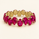 Rhinestone Teardrop Bracelet-Stretch Design - Bella Blossom Boutique