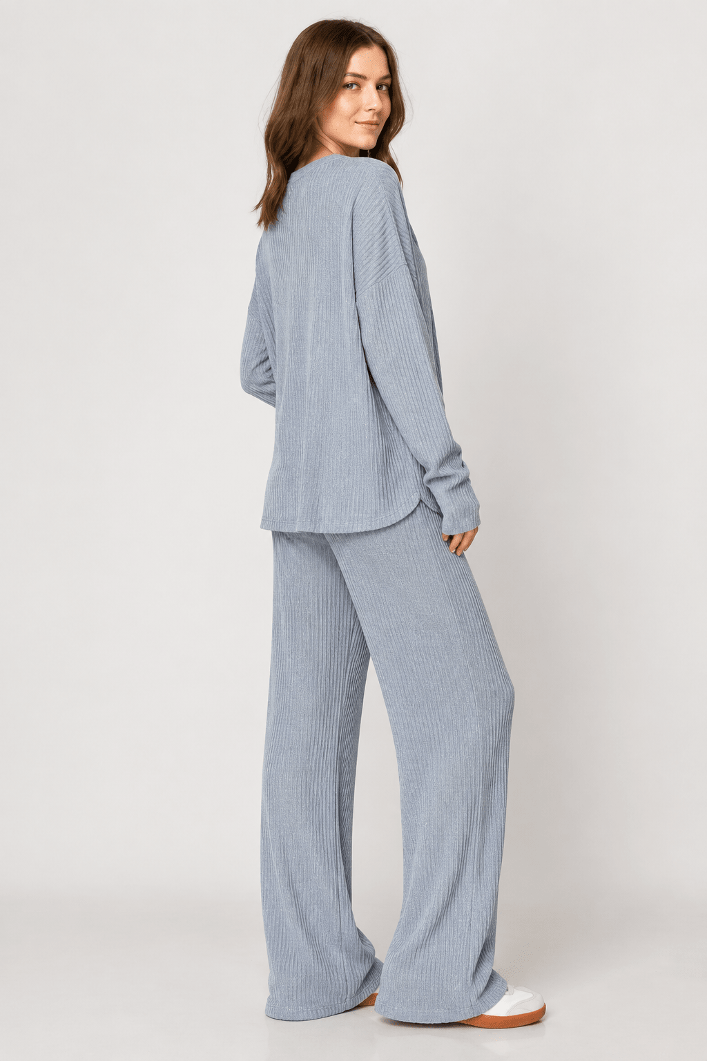 Ribbed Sweater Knit Lounge Set- 2 Colors - Bella Blossom Boutique