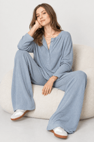 Ribbed Sweater Knit Lounge Set- 2 Colors - Bella Blossom Boutique