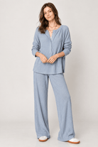Ribbed Sweater Knit Lounge Set- 2 Colors - Bella Blossom Boutique