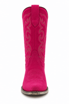 Rosa Viva: Premium Fuchsia Pink Handmade Western Boots - Bella Blossom Boutique